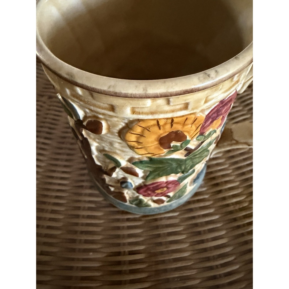 VINTAGE Indian Tree TANKARD Mug H J Wood HAND PAINTED Staffordshire England MINT